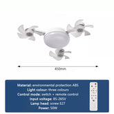 E27 Screw-in Remote Control Fan Three Gears Dimming
